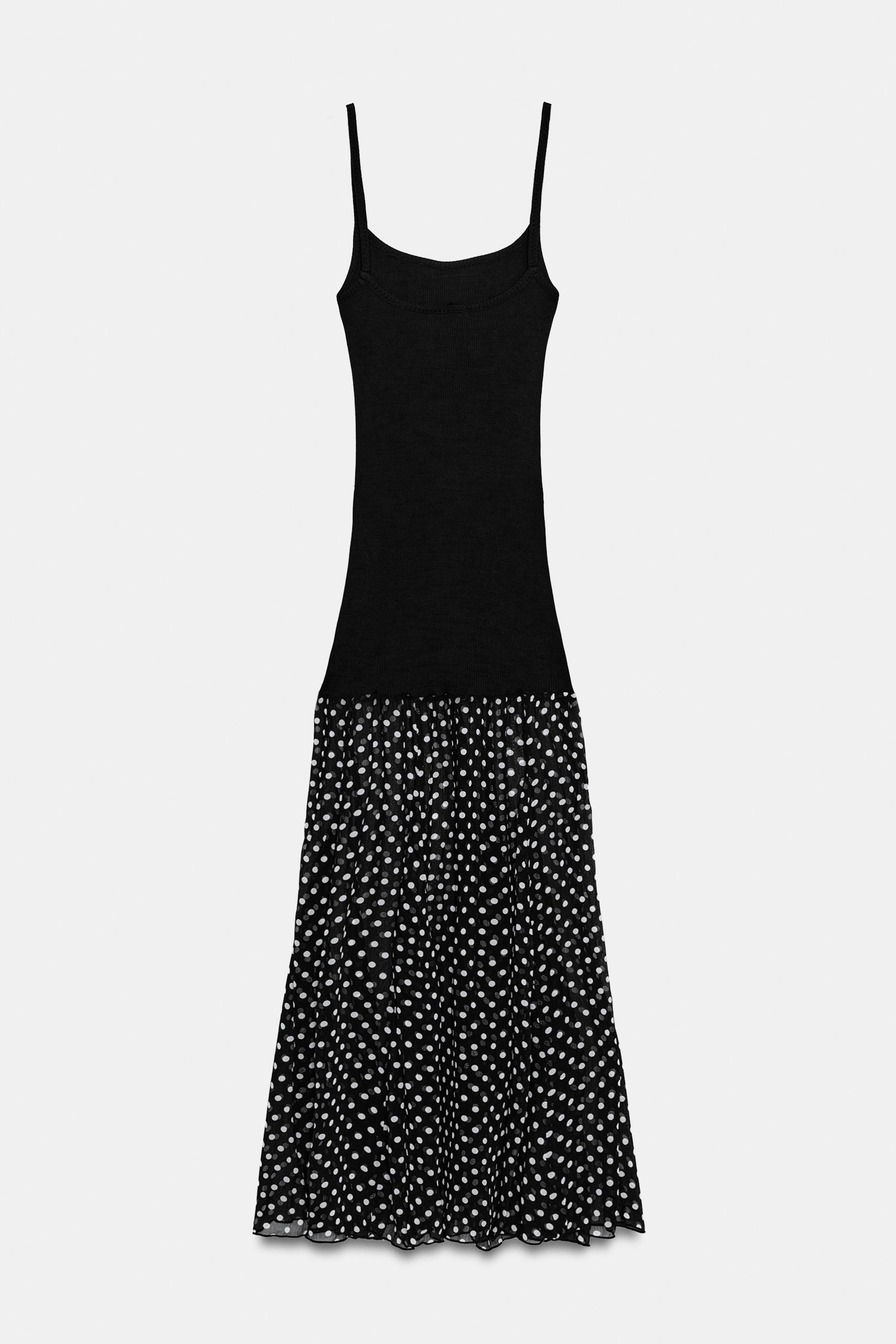 POLKA DOT COMBINATION DRESS